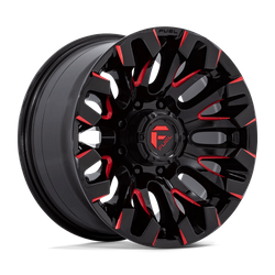 Felga aluminiowa 18" Fuel D829 QUAKE 18x9 ET1 8x170 Gloss Black Milled Red Tint