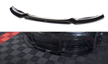 Splitter przedni Maxton V1 BMW 1 E82 Polift M-Pack (czarny połysk)