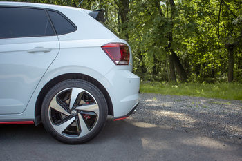 Tylne boczne splittery Maxton Volkswagen Polo MK6 GTI (czarny połysk)