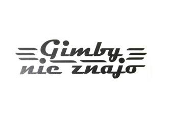 Naklejka Gimby nie znajo czarna 15cm