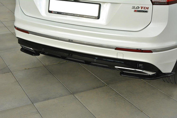Splittery tylne boczne Maxton Volkswagen Tiguan MK2 R-Line (czarny połysk)