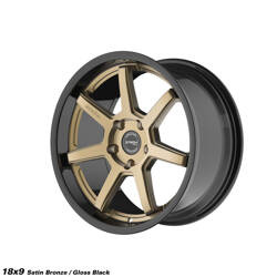 Felga aluminiowa 18" Strom DS-15 18x9 ET30 5x114.3 Gloss Black / Satin Bronze Face