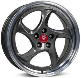 Felga aluminiowa 19" mbDESIGN TURBO 19x8,5 ET45 5x112 Szary połysk polerowane