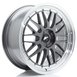 Felga aluminiowa 20" Japan Racing JR23 20x9 ET20-51 5H BLANK Hyper Gray w/Machined Lip