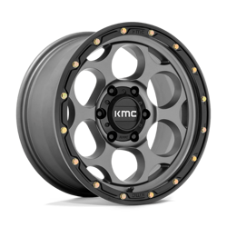 Felga aluminiowa 17" KMC Dirty Harry 17x8,5 ET18 5x127 Satin Gray With Black Lip