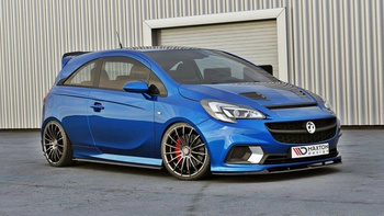 Dokładki progów Maxton Opel Corsa E OPC / VXR (czarny połysk)
