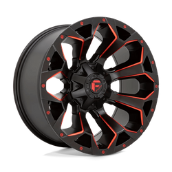 Felga aluminiowa 18" Fuel Assault 18x9 ET1 5x114,3/127 Matte Black Red Milled