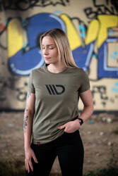 Damski t-shirt khaki