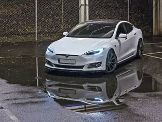 Dokładki progów Maxton Tesla Model S Polift (czarny połysk)