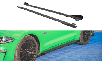 Dokładki progów Street Pro V.1 + Flaps Maxton Ford Mustang GT Mk6 Facelift