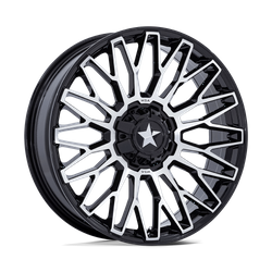 Felga aluminiowa 14" MSA Offroad Wheels M50 CLUBBER 14x7 ET10 4x156/137 Gloss Black Machined