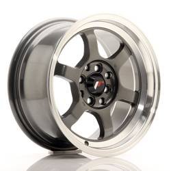 Felga aluminiowa 15" Japan Racing JR12 15x7,5 ET26 4x100/108 Gun Metal w/MachinedLip