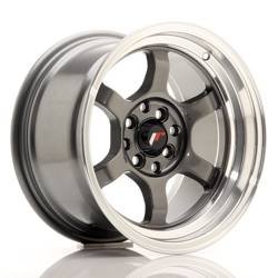 Felga aluminiowa 15" Japan Racing JR12 15x8,5 ET13 4x100/114 Gun Metal w/MachinedLip