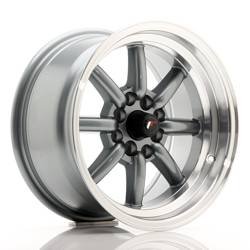 Felga aluminiowa 15" Japan Racing JR19 15x8 ET0 4x100/114 Gun Metal w/MachinedLip