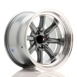 Felga aluminiowa 15" Japan Racing JR19 15x9 ET-13 4x100/108 Gun Metal w/MachinedLip