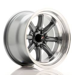 Felga aluminiowa 15" Japan Racing JR19 15x9 ET-13 4x100/114 Gun Metal w/MachinedLip