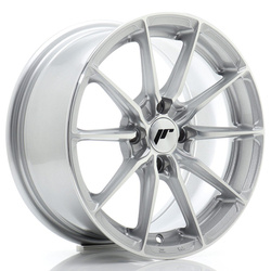 Felga aluminiowa 15" Japan Racing JR37 15x7 ET38 4x100 Silver Machined Face