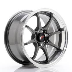 Felga aluminiowa 15" Japan Racing JR5 15x7 ET35 4x100 Gun Metal w/MachinedLip