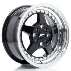 Felga aluminiowa 15" Japan Racing JR6 15x7 ET35 4x100 Gloss Black w/Machined Lip