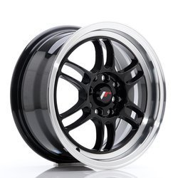 Felga aluminiowa 15" Japan Racing JR7 15x7 ET38 4x100/114 Gloss Black w/MachinedLip