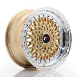 Felga aluminiowa 15" Japan Racing JR9 15x7 ET20 4x100/108 Gold w/Machined Lip