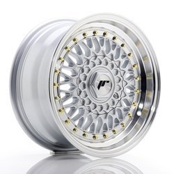 Felga aluminiowa 15" Japan Racing JR9 15x8 ET15 4x100/114 Silver w/Machined Lip