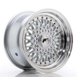 Felga aluminiowa 15" Japan Racing JR9 15x8 ET20 4x100/108 Silver w/Machined Lip+SilverRivets