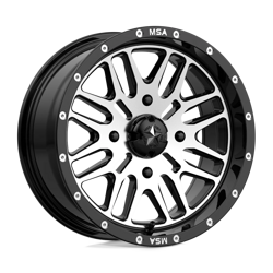 Felga aluminiowa 15" MSA Offroad Wheels M38 BRUTE 15x7 ET10 4x156 Gloss Black Machined