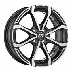 Felga aluminiowa 15" MSW X4 15x5,5 ET42 4x100 Gloss Black Full Polished