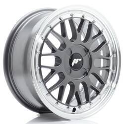 Felga aluminiowa 16" Japan Racing JR23 16x7 ET20-45 4H BLANK Hyper Gray w/Machined Lip