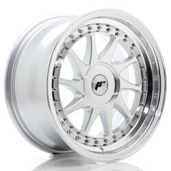 Felga aluminiowa 16" Japan Racing JR26 16x8 ET10-30 BLANK Silver Machined Face