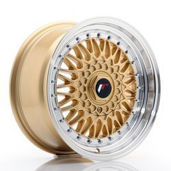 Felga aluminiowa 16" Japan Racing JR9 16x7,5 ET25 4x100/108 Gold w/Machined Lip