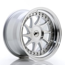 Felga aluminiowa 17" Japan Racing JR26 17x10 ET0-25 BLANK Silver Machined Face