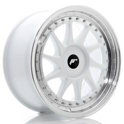 Felga aluminiowa 17" Japan Racing JR26 17x8 ET20-35 BLANK White w/Machined Lip