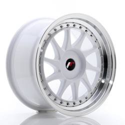 Felga aluminiowa 17" Japan Racing JR26 17x9 ET20-35 BLANK White w/Machined Lip