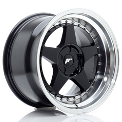 Felga aluminiowa 17" Japan Racing JR6 17x10 ET0-20 5H BLANK Gloss Black w/Machined Lip