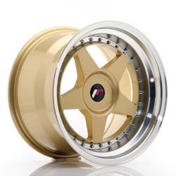 Felga aluminiowa 17" Japan Racing JR6 17x10 ET20 BLANK Gold w/Machined Lip