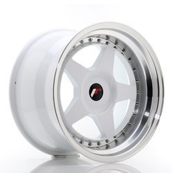 Felga aluminiowa 17" Japan Racing JR6 17x10 ET20 BLANK White w/Machined Lip