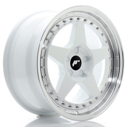 Felga aluminiowa 17" Japan Racing JR6 17x8 ET20-35 5H BLANK White w/Machined Lip