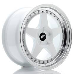 Felga aluminiowa 17" Japan Racing JR6 17x9 ET20-35 5H BLANK White w/Machined Lip