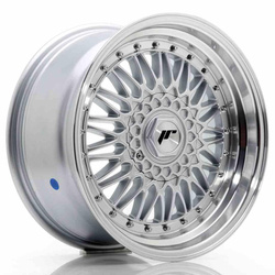 Felga aluminiowa 17" Japan Racing JR9 17x8,5 ET20-35 BLANK Silver w/Machined Lip+SilverRivets