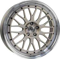 Felga aluminiowa 17" mbDESIGN LV1 17x7 ET20 4x108 Jasnoszary polerowany