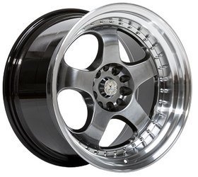 Felga aluminiowa 18" 59 North Wheels D-002 18x10.5 ET15 5x100/108 Hyper Black / Polished Lip