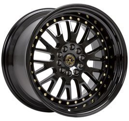 Felga aluminiowa 18" 59 North Wheels D-003 18x11 ET15 5x114,3/120 Gloss black/gold rivets