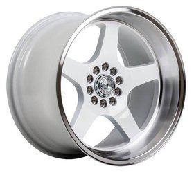 Felga aluminiowa 18" 59 North Wheels D-004 18x11 ET15 5x100/108 White/polished