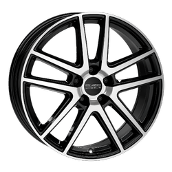 Felga aluminiowa 18" Anzio Split 18x8 ET35 5x114,3 Czarny front polerowany