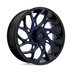 Felga aluminiowa 18" Fuel D778 RUNNER UTV 18x7 ET13 4x156 Gloss Black Milled Candy Blue