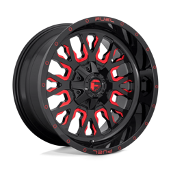 Felga aluminiowa 18" Fuel Stroke 18x9 ET1 5x114,3/127 Gloss Black Red Tinted Clear