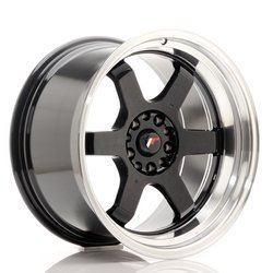 Felga aluminiowa 18" Japan Racing JR12 18x10 ET0 5x114/120 Gloss Black w/MachinedLip