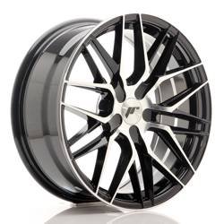 Felga aluminiowa 18" Japan Racing JR28 18x7,5 ET20-40 BLANK Gloss Black MachinedFace